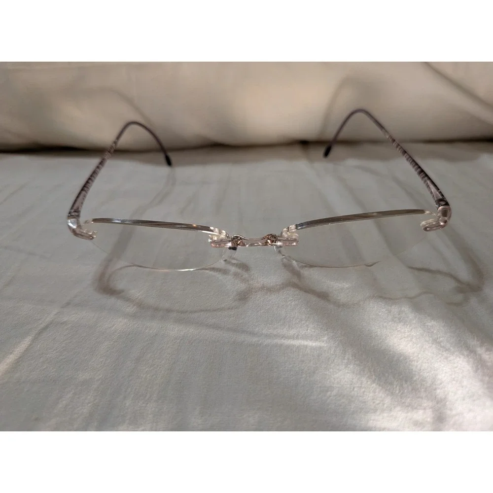 Silhouette Purple Rimless Eyeglasses Frames SPX 1520 10 6055 - 135 mm